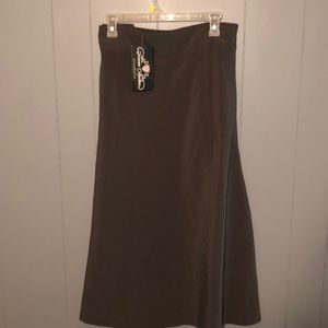 Grey flared skirt journee collection